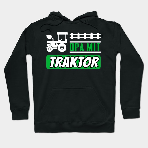 Opa mit Traktor lustiges Herren Landwirt Rentner Hoodie by Foxxy Merch